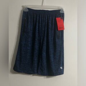 Cougar Sport Big boy ‘s Sports short two zip up side pockets pul on blue.14/16